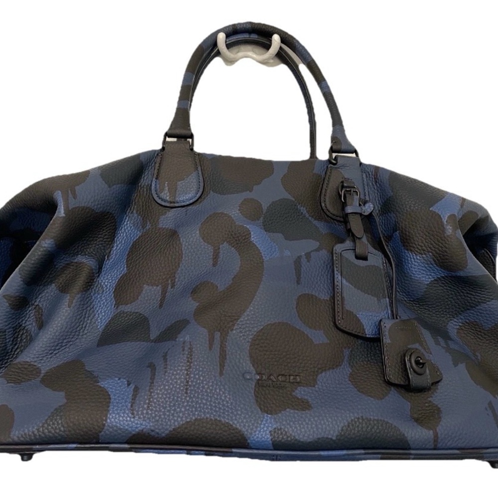 COACH Explorer CAMO Print LEATHER DUFFLE BAG - Picture 10 of 16